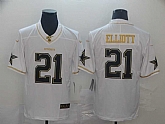 Nike Cowboys 21 Ezekiel Elliott White Gold Vapor Untouchable Limited Jersey,baseball caps,new era cap wholesale,wholesale hats